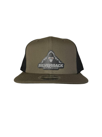 BROWN AND BLACK SNAPBACK WITH LOGO